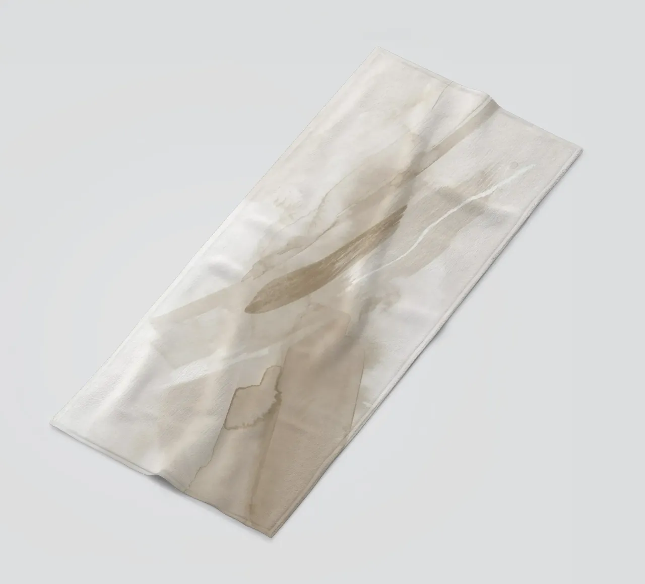Pennellate di beige 3 telo mare da NouveauPrints