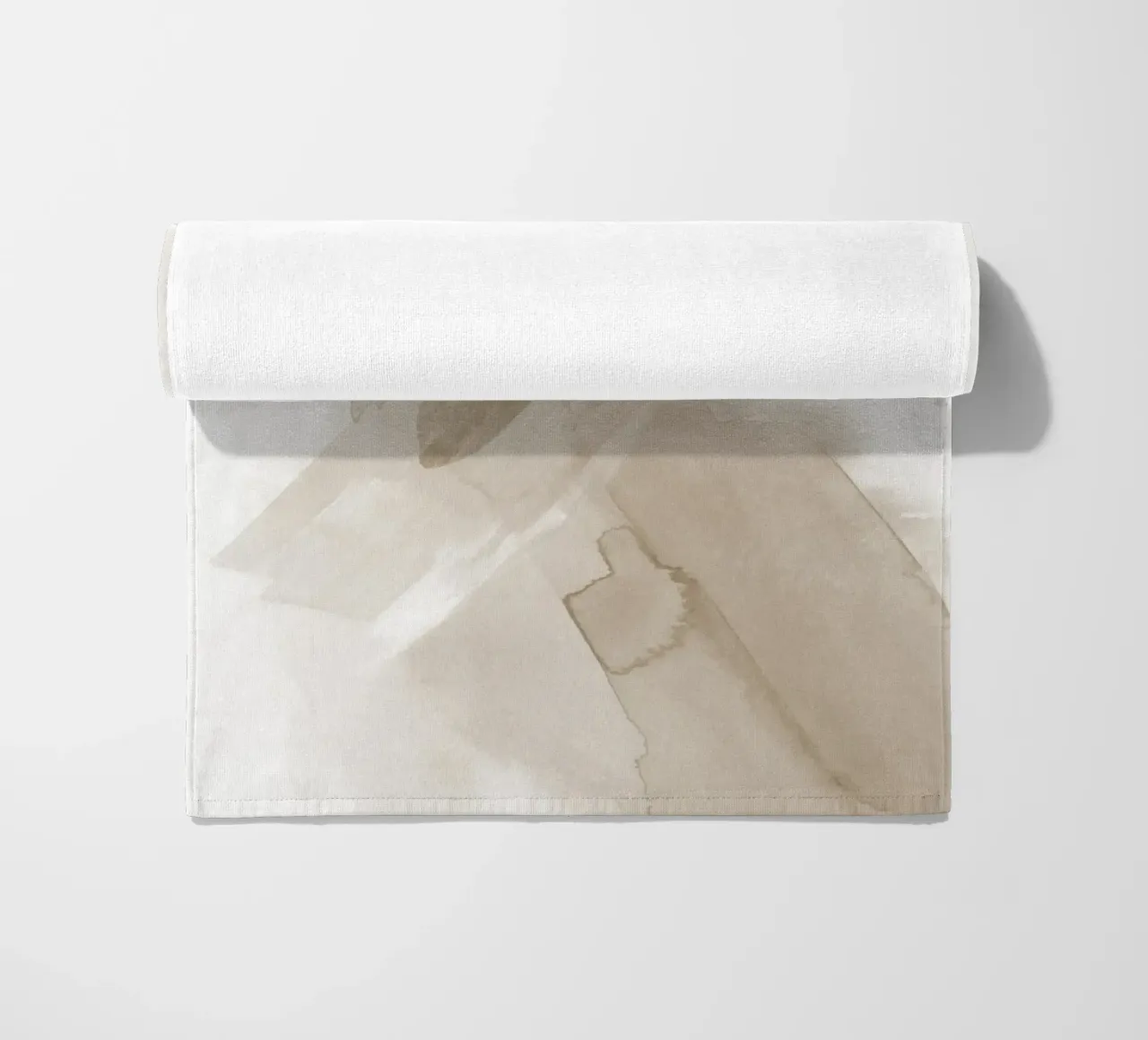 Pennellate di beige 3 telo mare da NouveauPrints