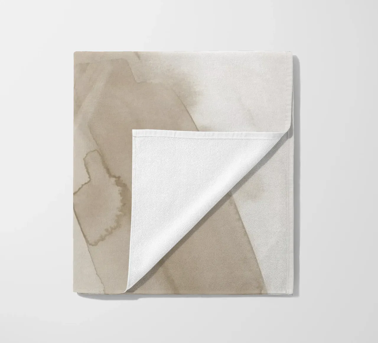 Pennellate di beige 3 telo mare da NouveauPrints