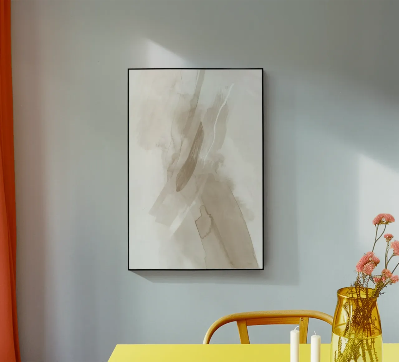 Pennellate di beige 3 plexiglass da NouveauPrints