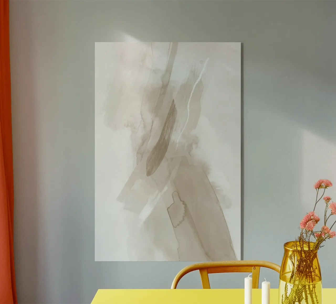 Pennellate di beige 3 plexiglass da NouveauPrints