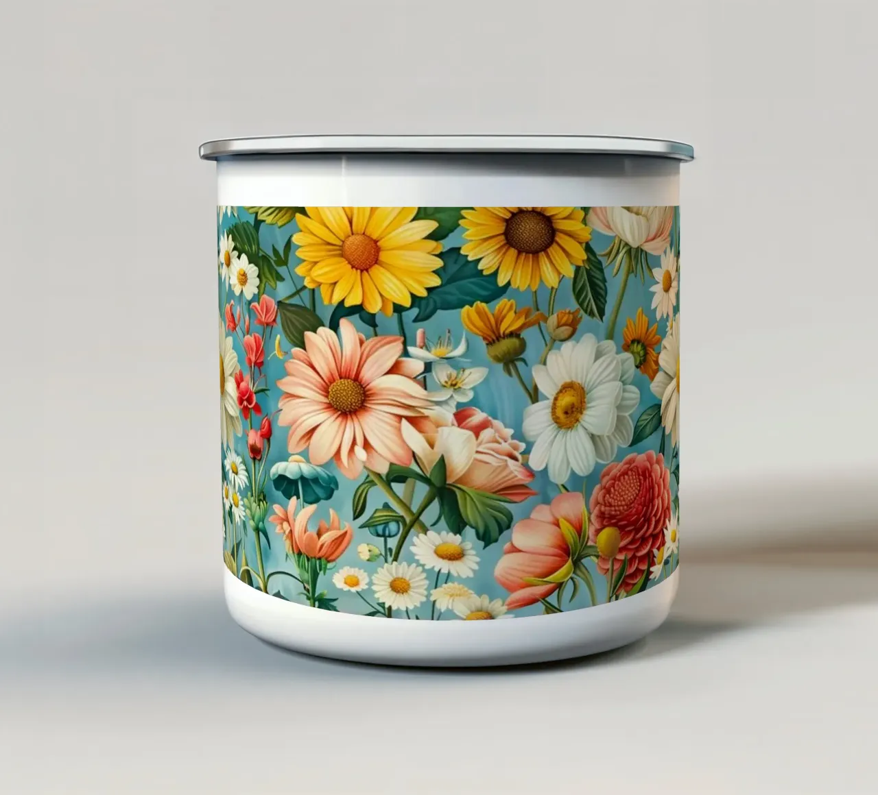 Vintage Garden tazza in smalto da Sunflower Soul Studio