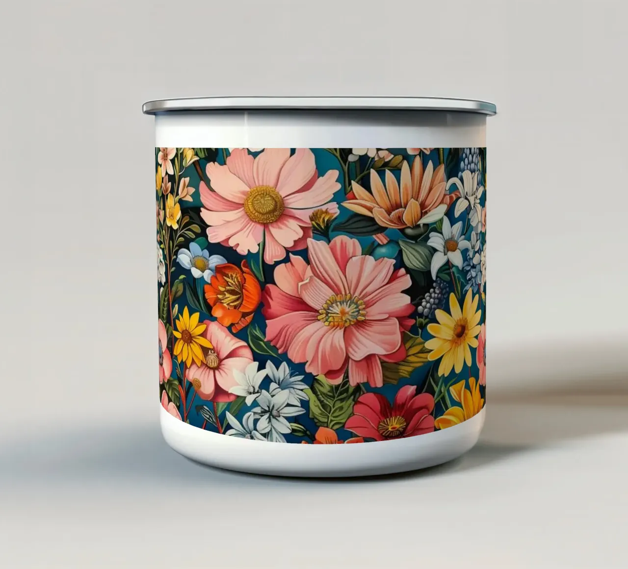 Vintage Garden tazza in smalto da Sunflower Soul Studio