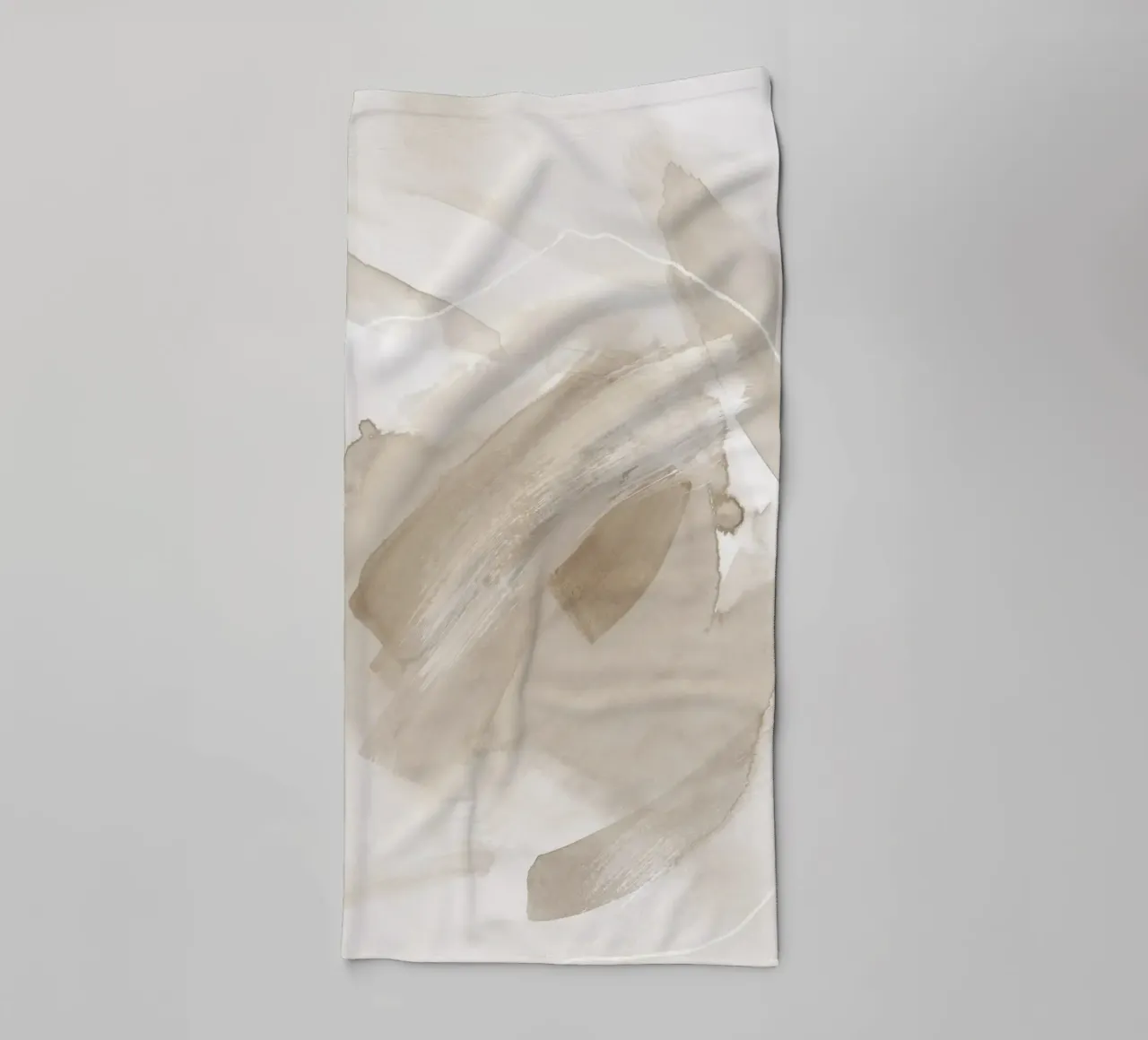 Pennellate di beige 2 asciugamano da bagno da NouveauPrints