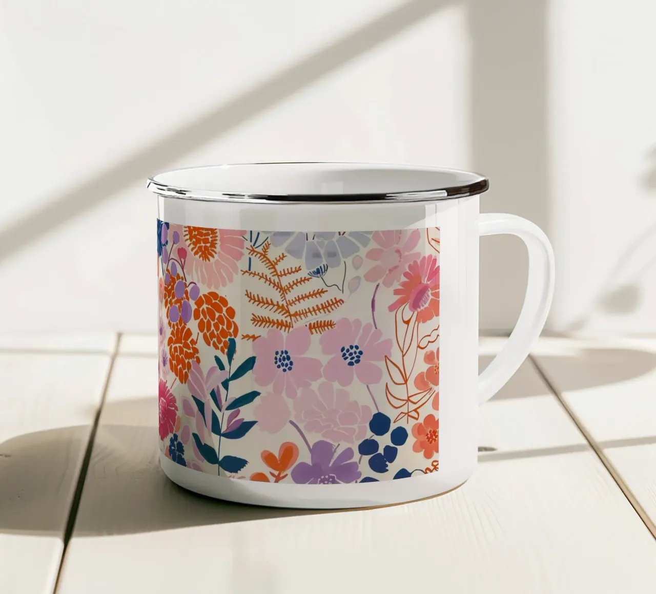 Abstract Garden tazza in smalto da Sunflower Soul Studio