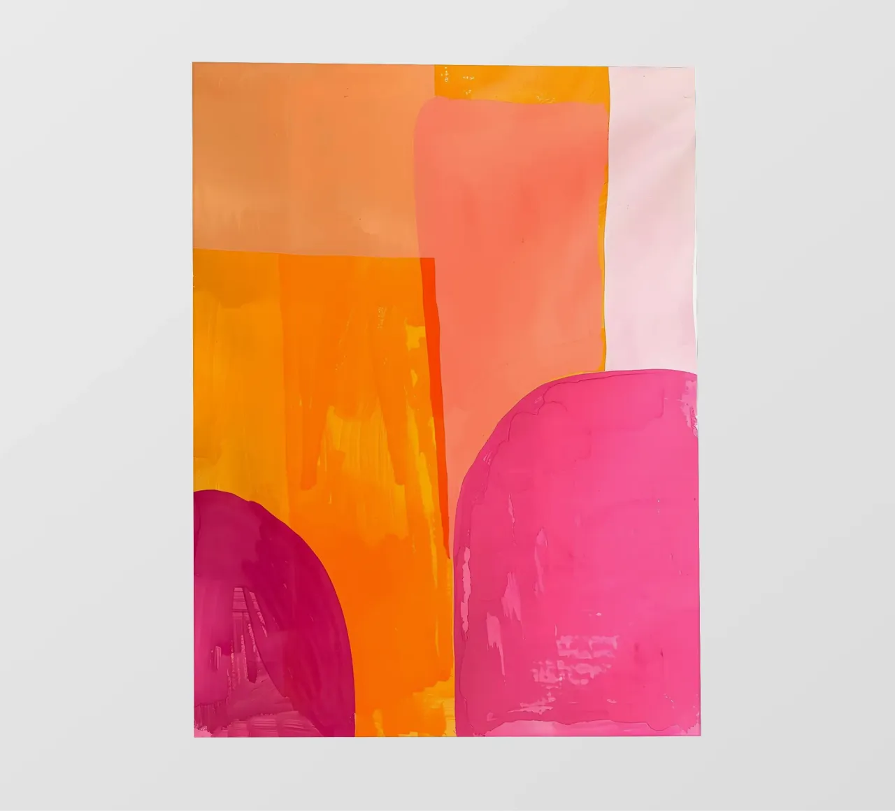 Pink and Orange Abstract pellicola backlit da Gypsy Galleria