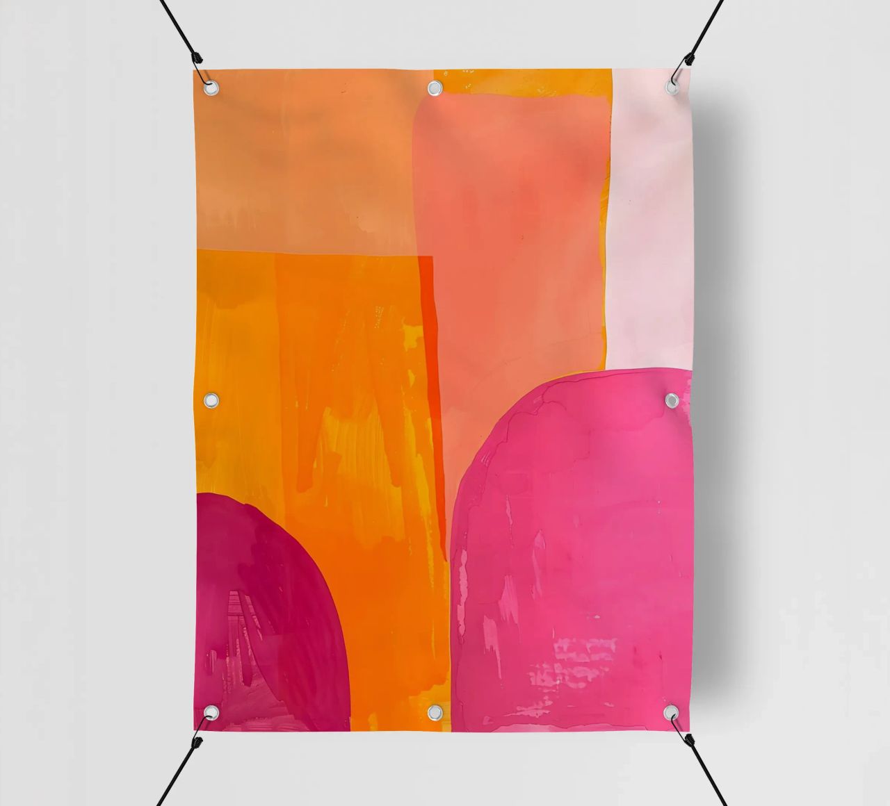 Pink and Orange Abstract PVC Plane von Gypsy Galleria
