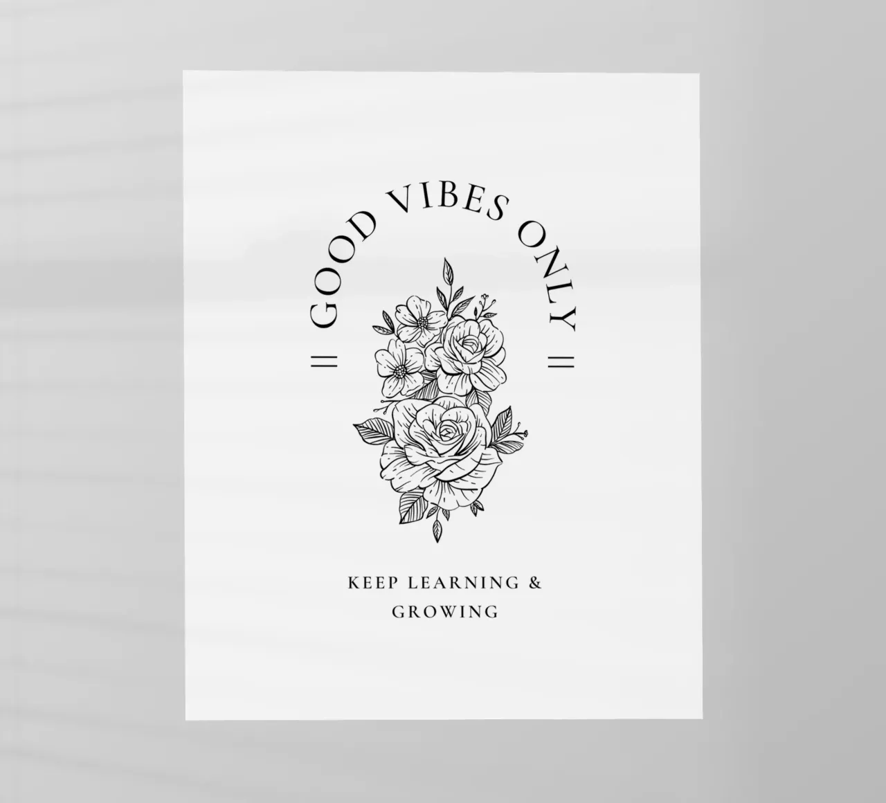 GOOD VIBES ONLY pellicola backlit da Einfach Uebel