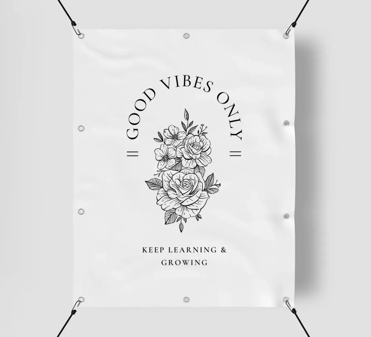 GOOD VIBES ONLY telo in pvc da Einfach Uebel