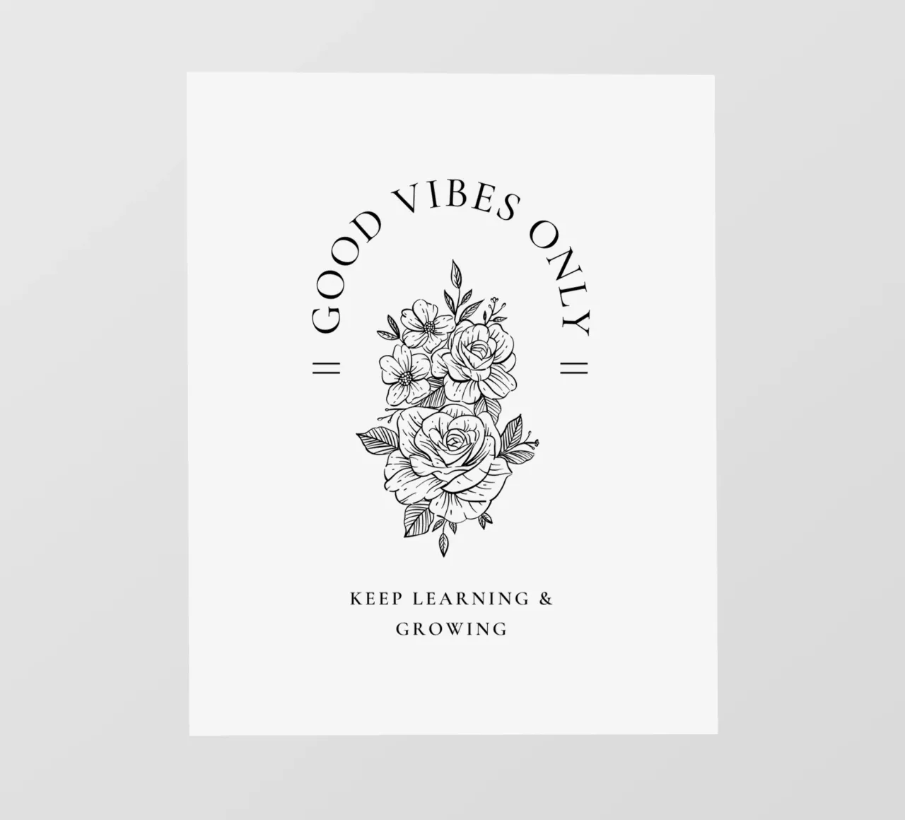 GOOD VIBES ONLY telo in pvc da Einfach Uebel