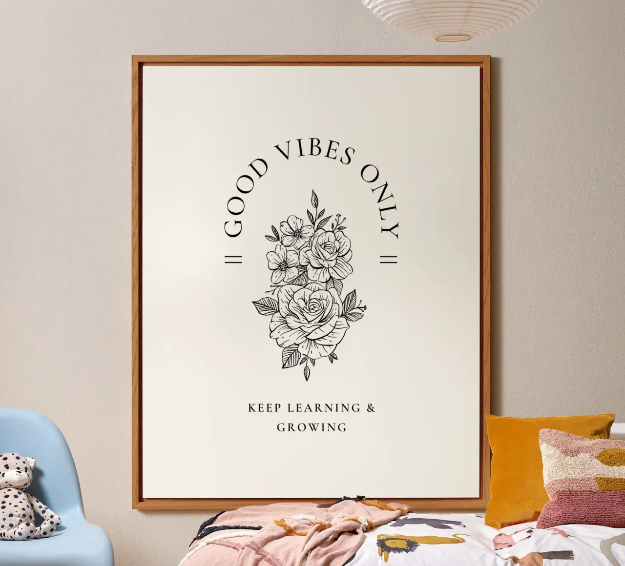 GOOD VIBES ONLY alluminio dibond da Einfach Uebel