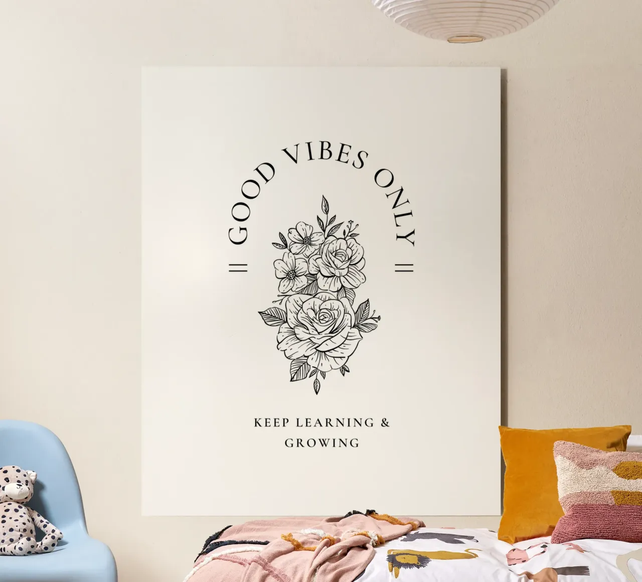 GOOD VIBES ONLY alluminio dibond da Einfach Uebel