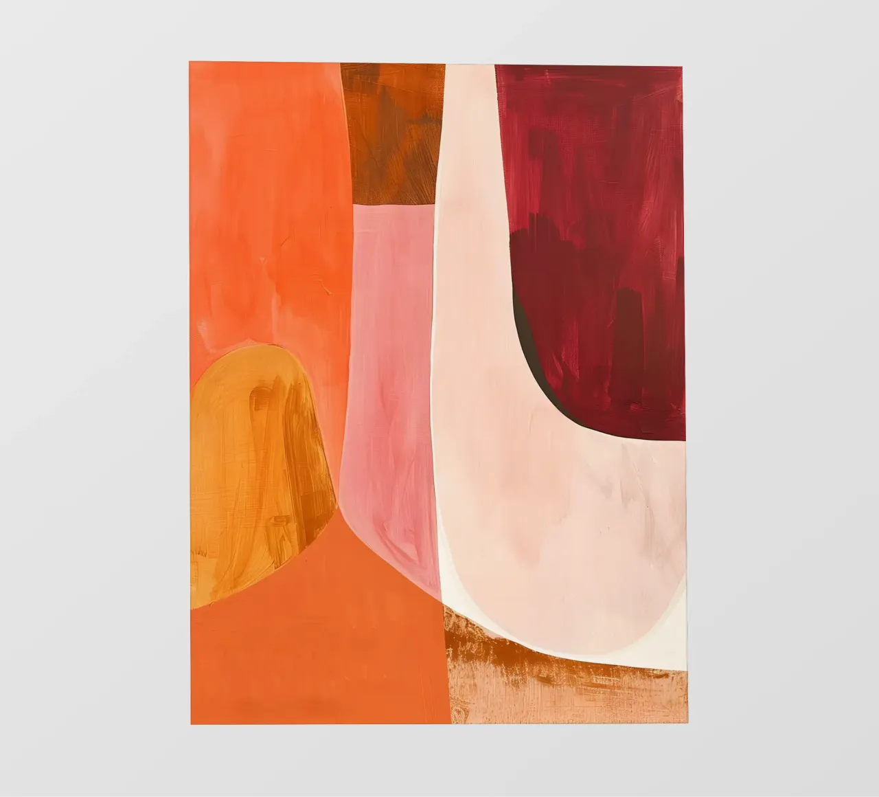 Pink and Orange Abstract telo in pvc da Gypsy Galleria