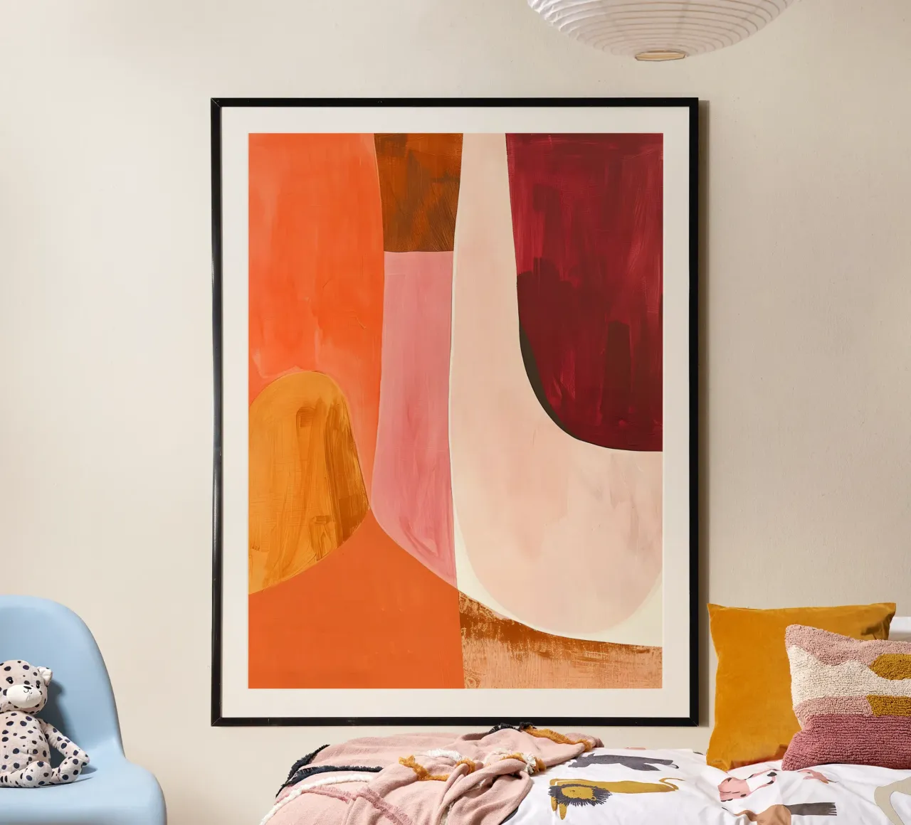 Pink and Orange Abstract poster da Gypsy Galleria