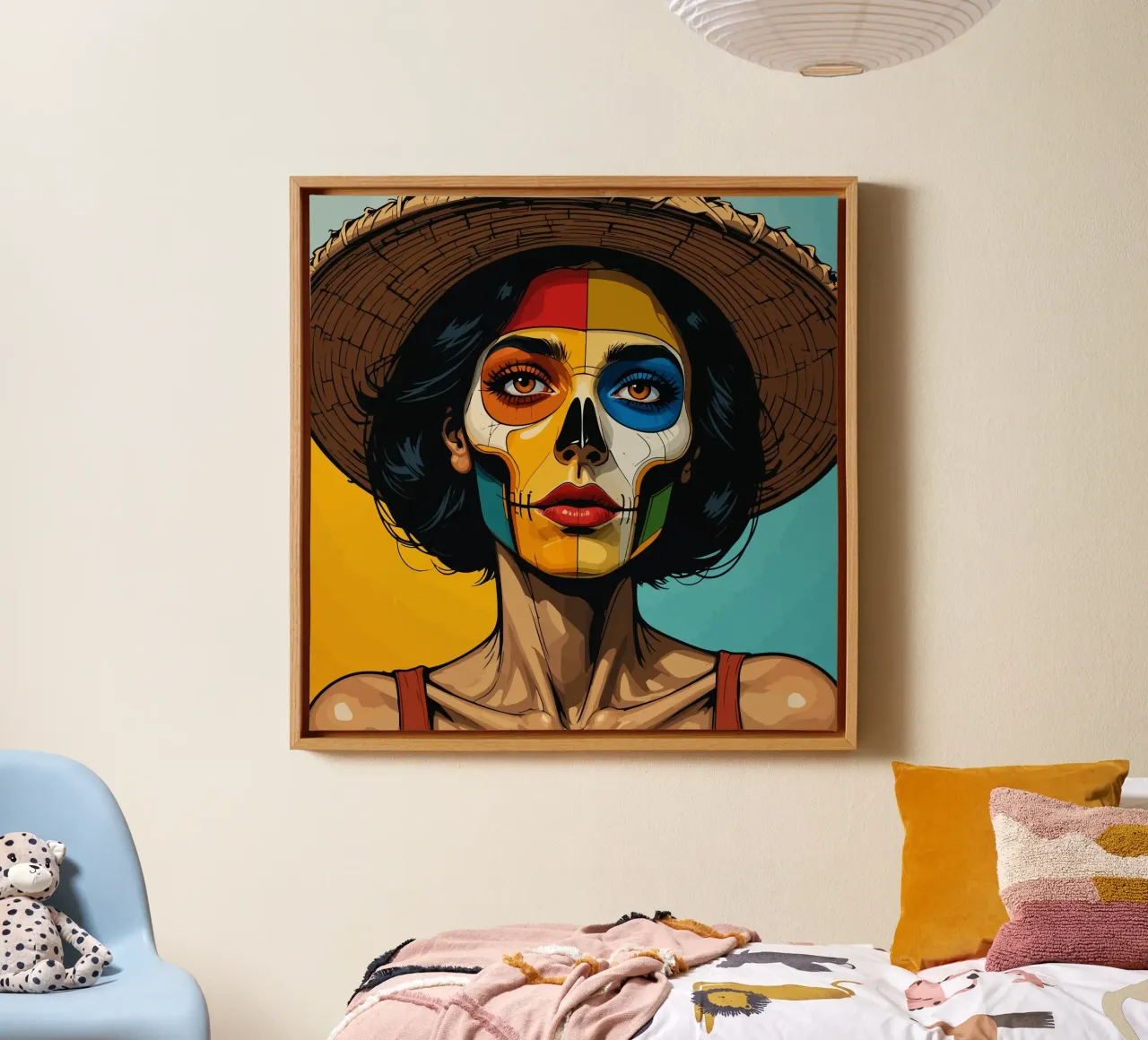 Farbige Day of the Dead canvas by Mohs