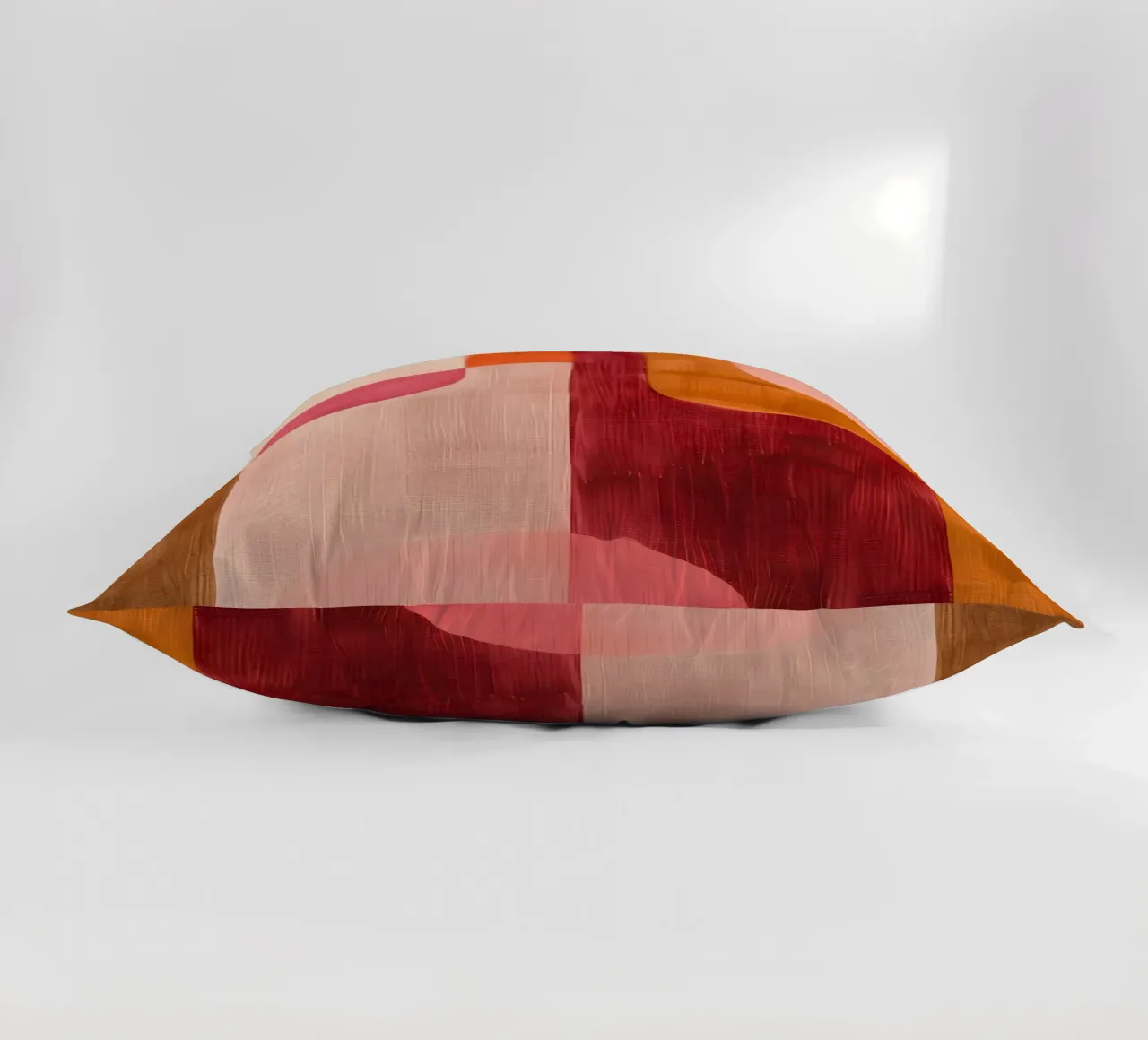 Pink and Orange Abstract cuscino da Gypsy Galleria