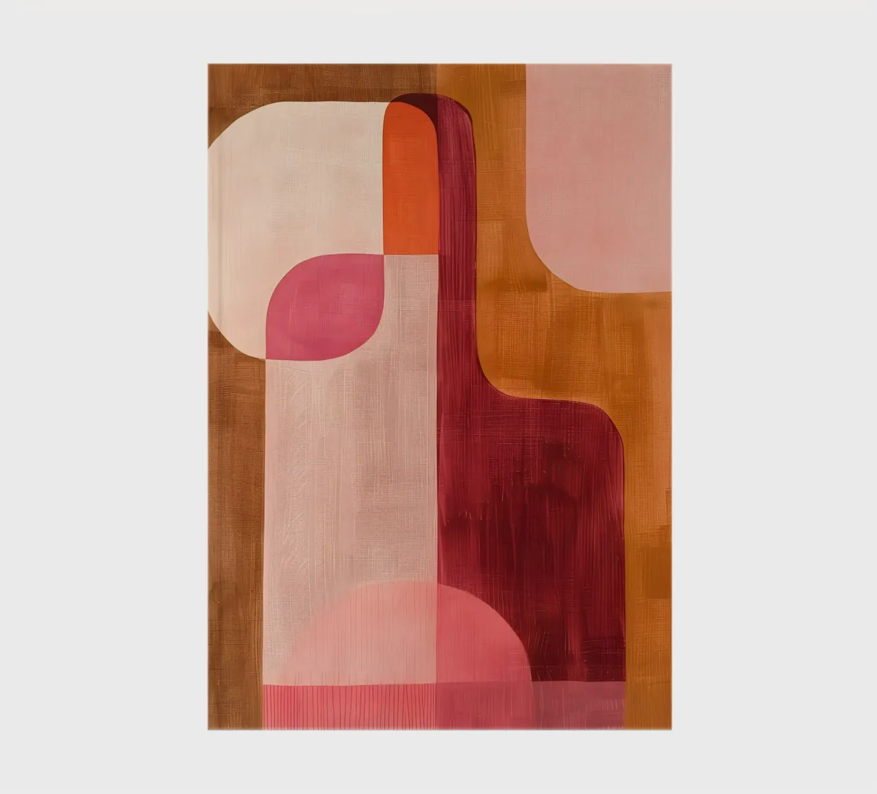 Pink and Orange Abstract notebook by Gypsy Galleria