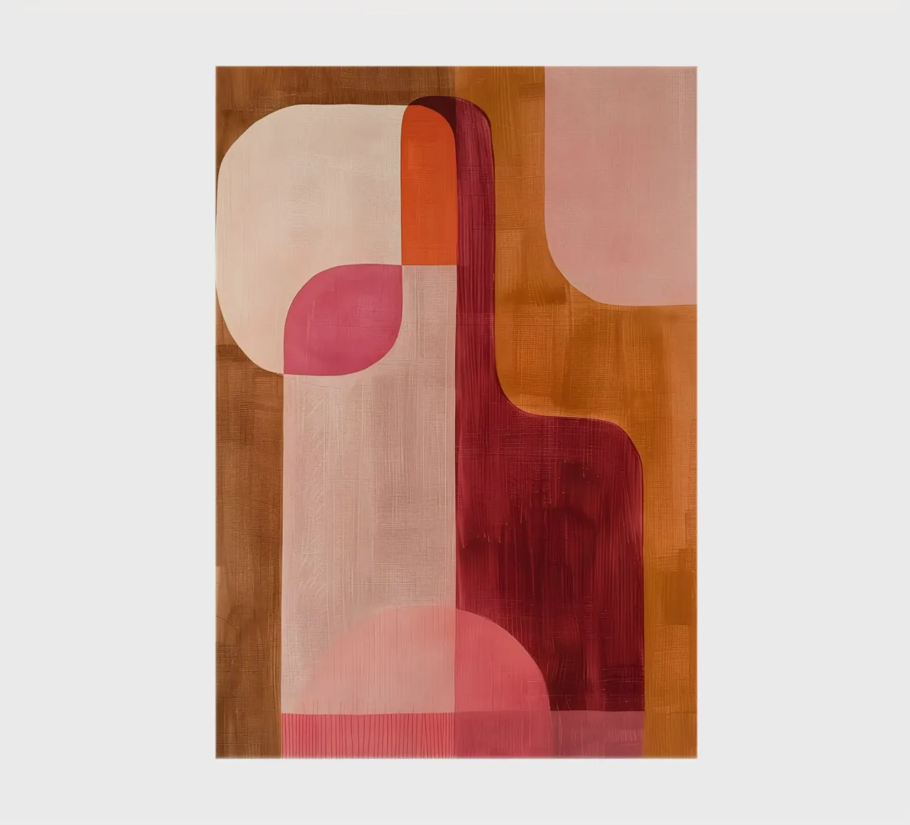 Pink and Orange Abstract notebook by Gypsy Galleria