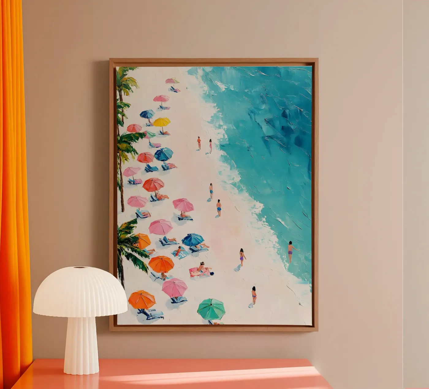 The Beach canvas van Gypsy Galleria