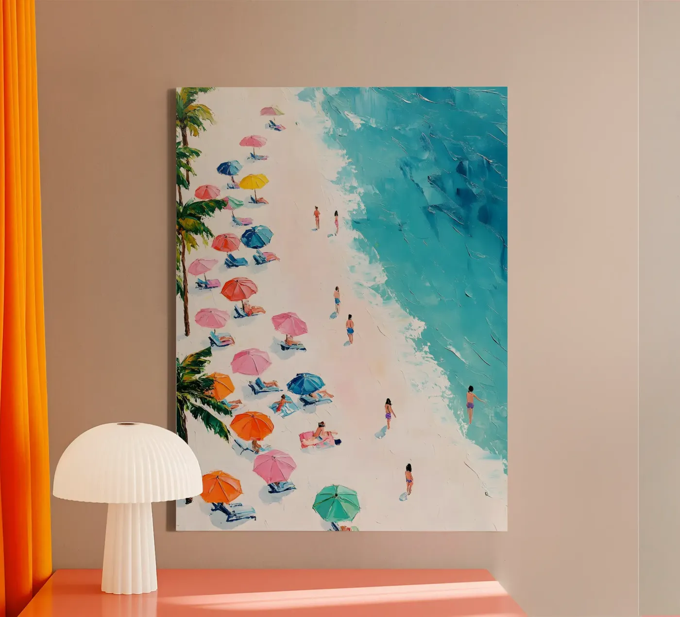 The Beach canvas van Gypsy Galleria