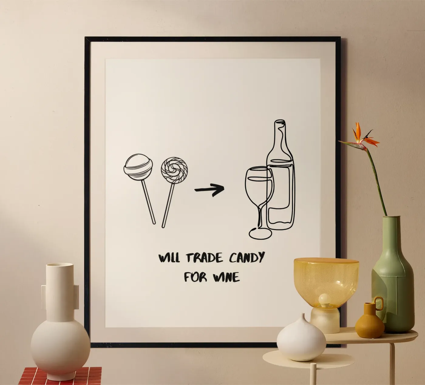 CANDY FOR WINE poster by SMRT STUDIO