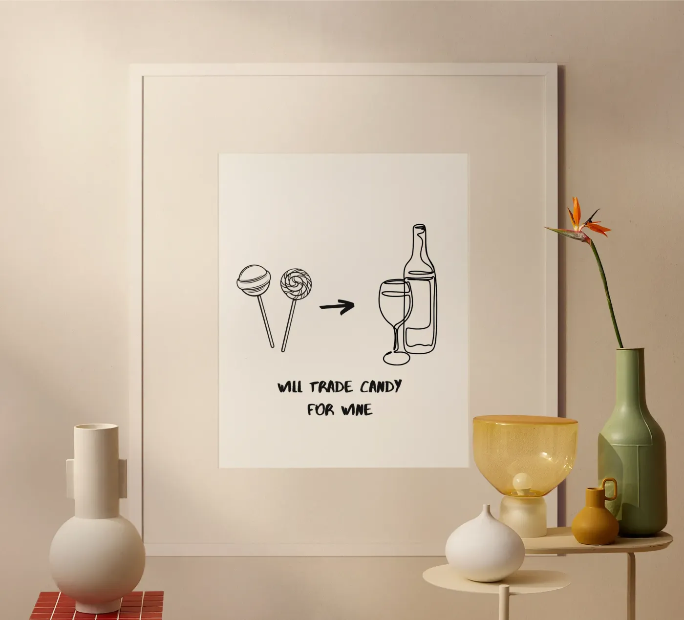 CANDY FOR WINE poster by SMRT STUDIO
