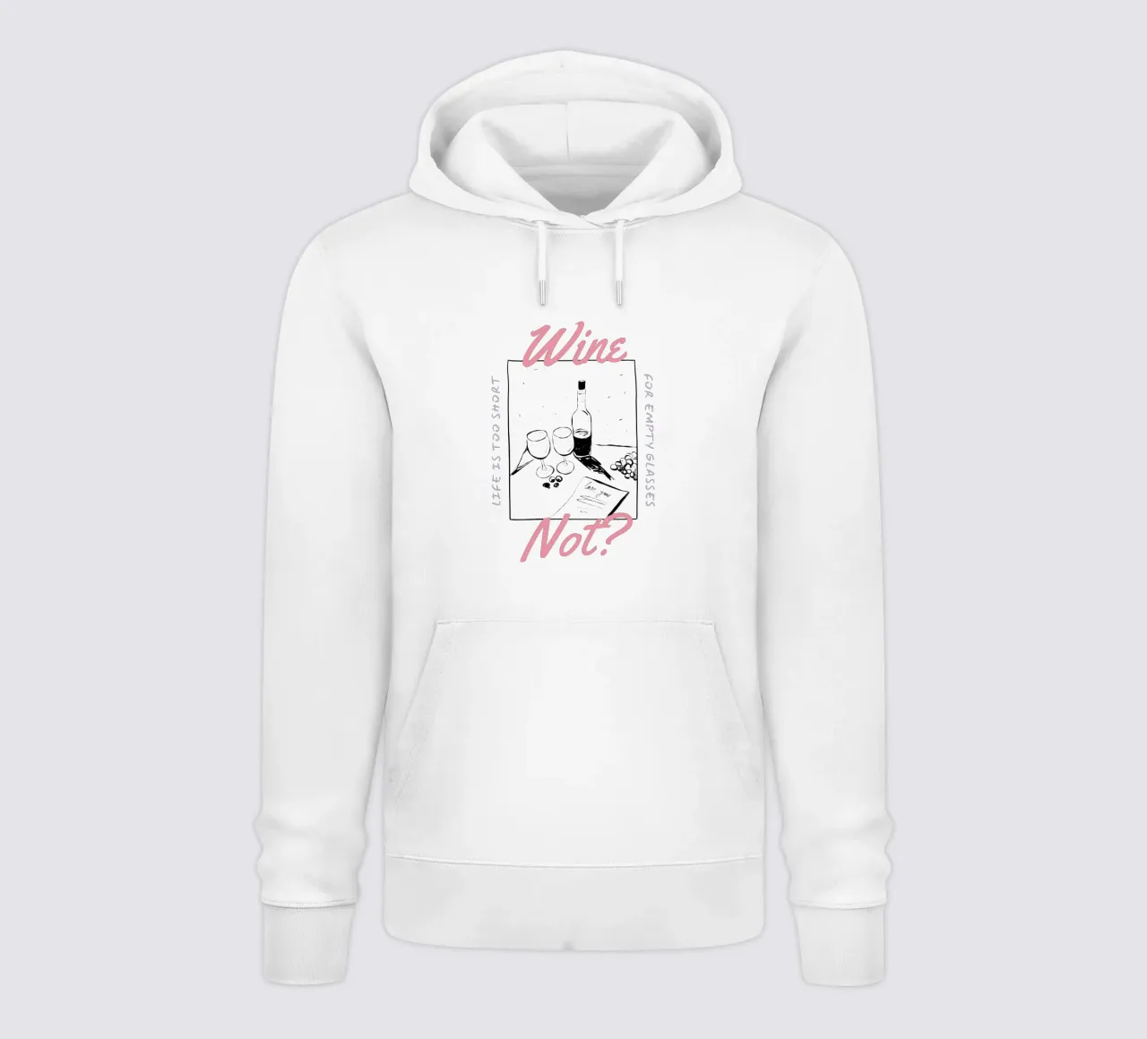WINE NOT? felpa con cappuccio da Einfach Uebel