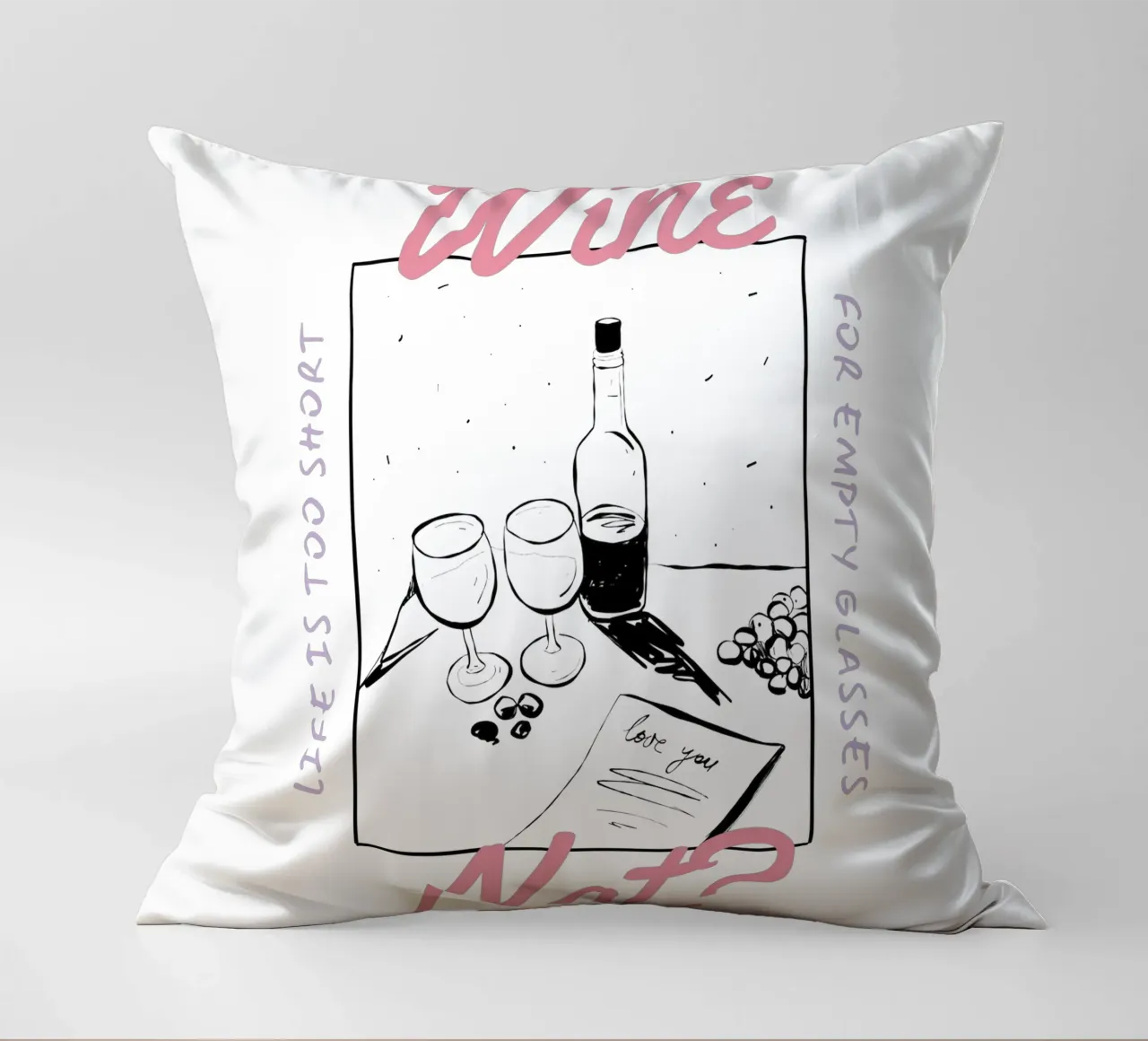 WINE NOT? cuscino da Einfach Uebel