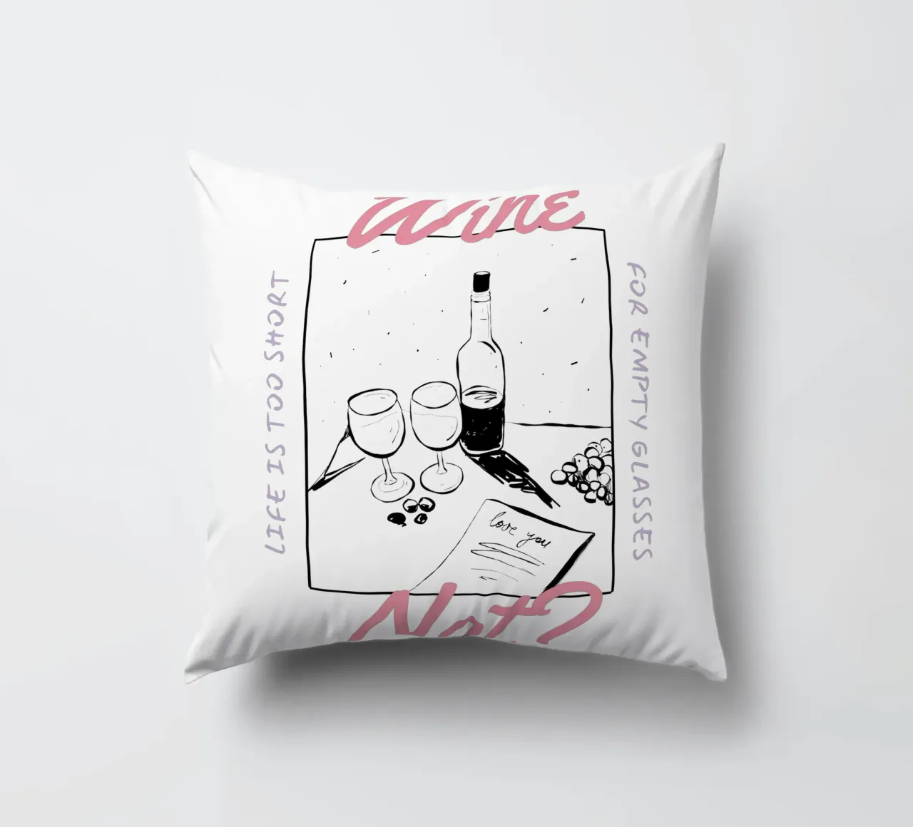 WINE NOT? cuscino da Einfach Uebel