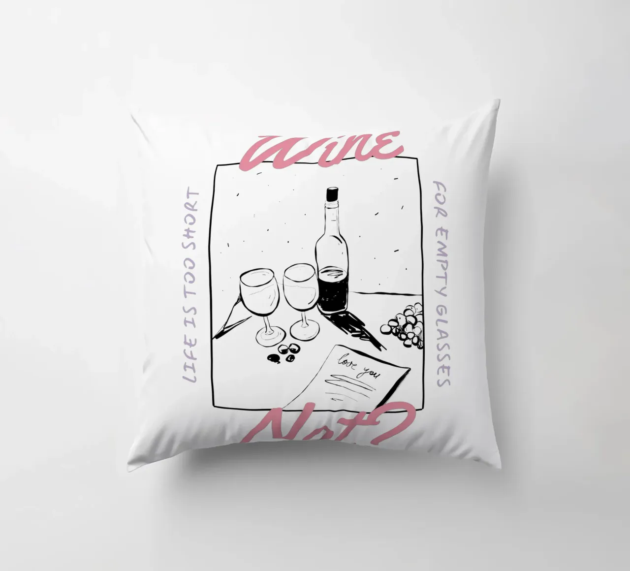 WINE NOT? cuscino da Einfach Uebel