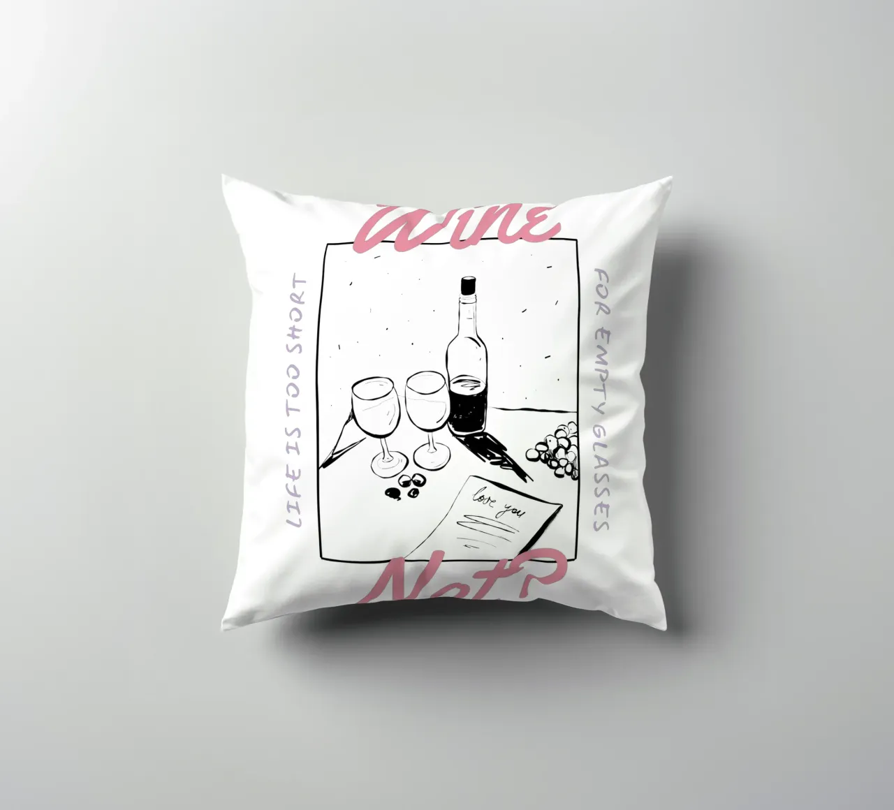 WINE NOT? cuscino da Einfach Uebel