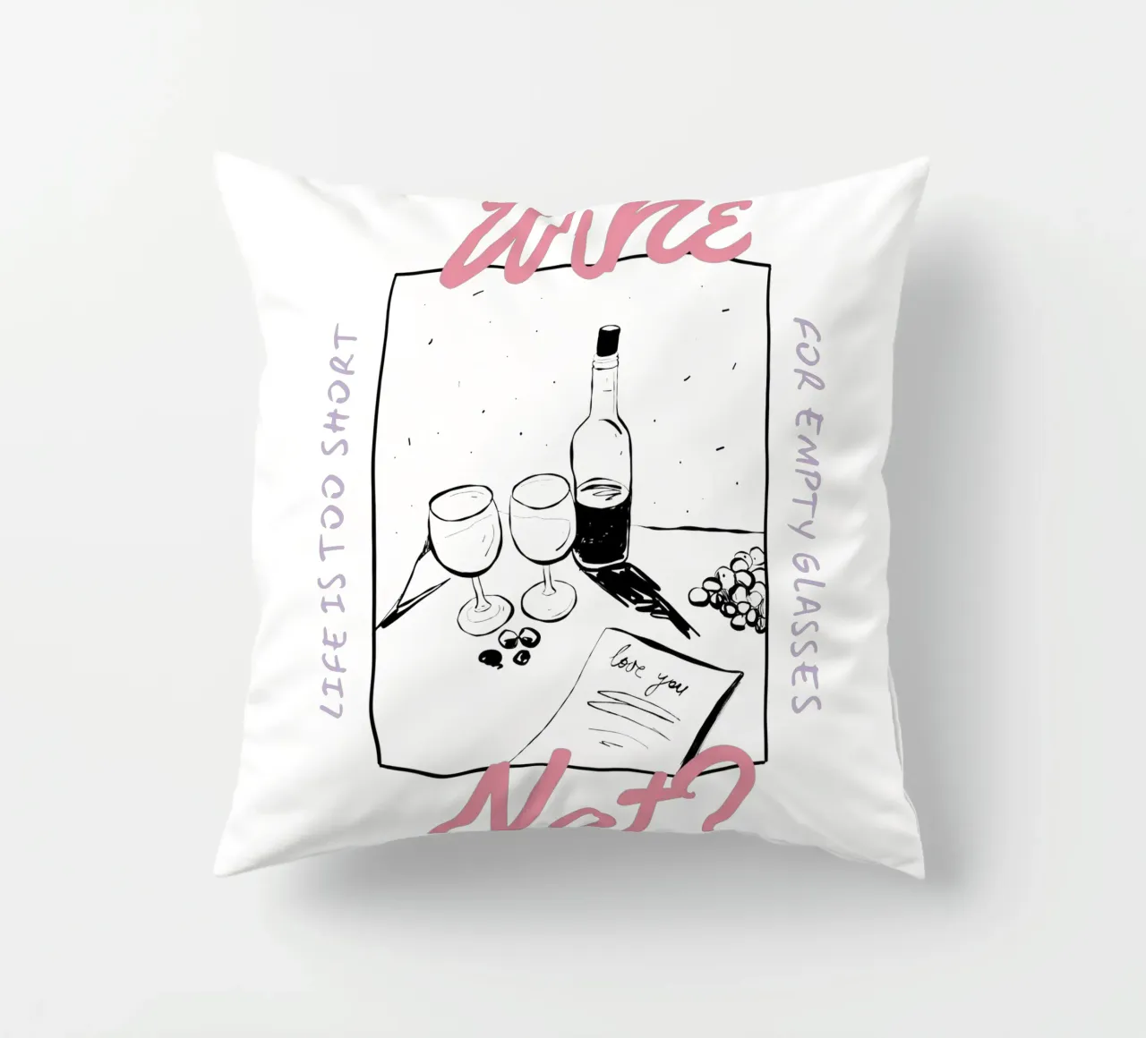 WINE NOT? cuscino da Einfach Uebel