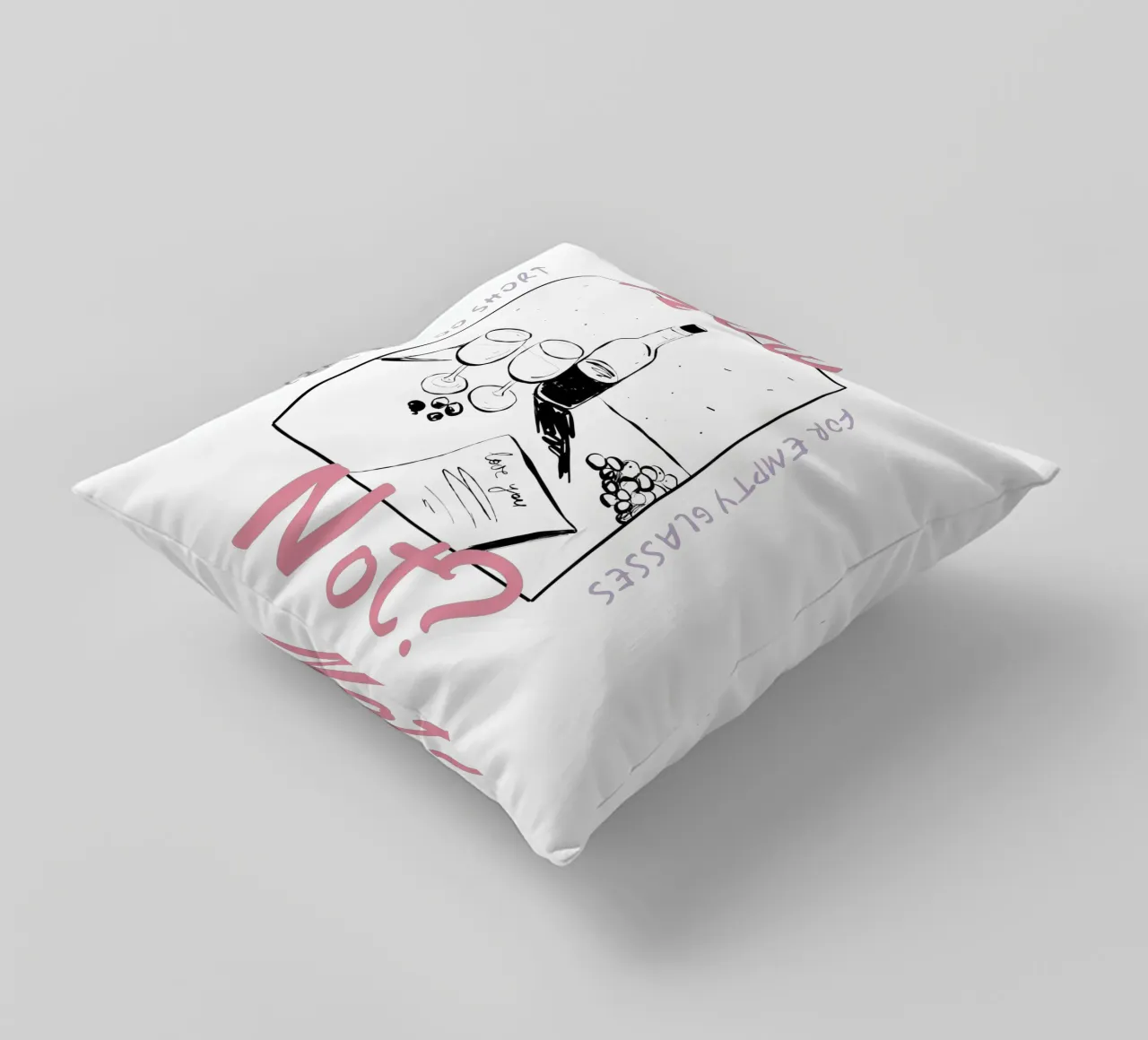 WINE NOT? cuscino da Einfach Uebel