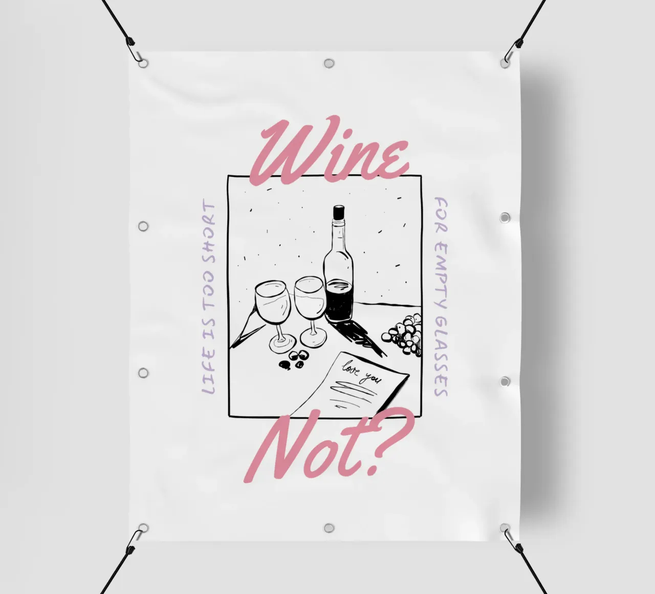 WINE NOT? telo in pvc da Einfach Uebel