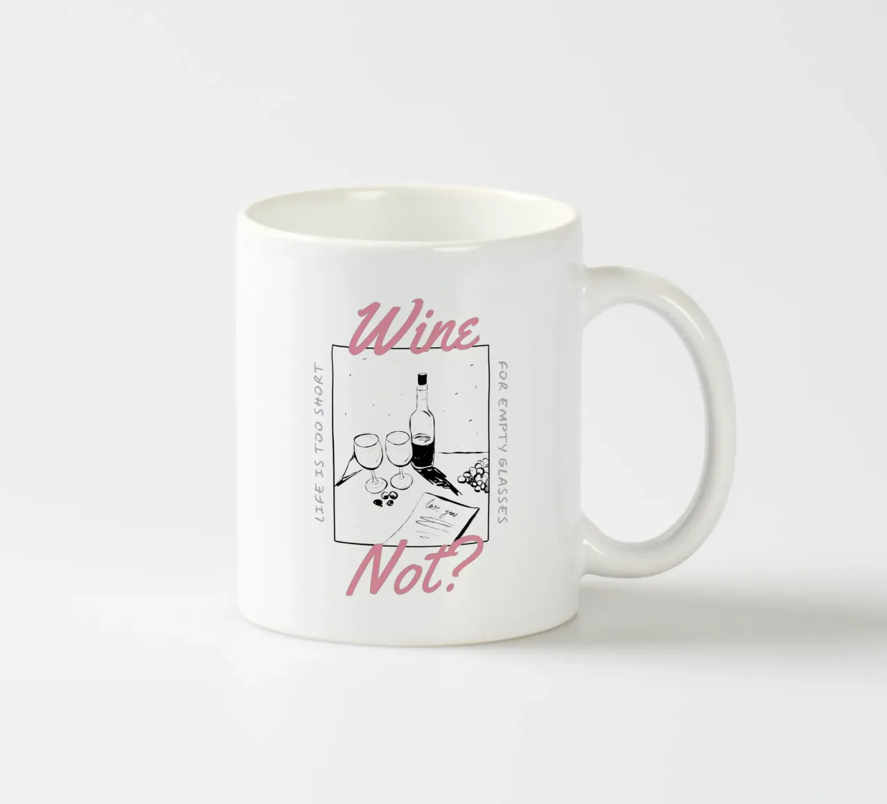 WINE NOT? tazza in ceramica da Einfach Uebel