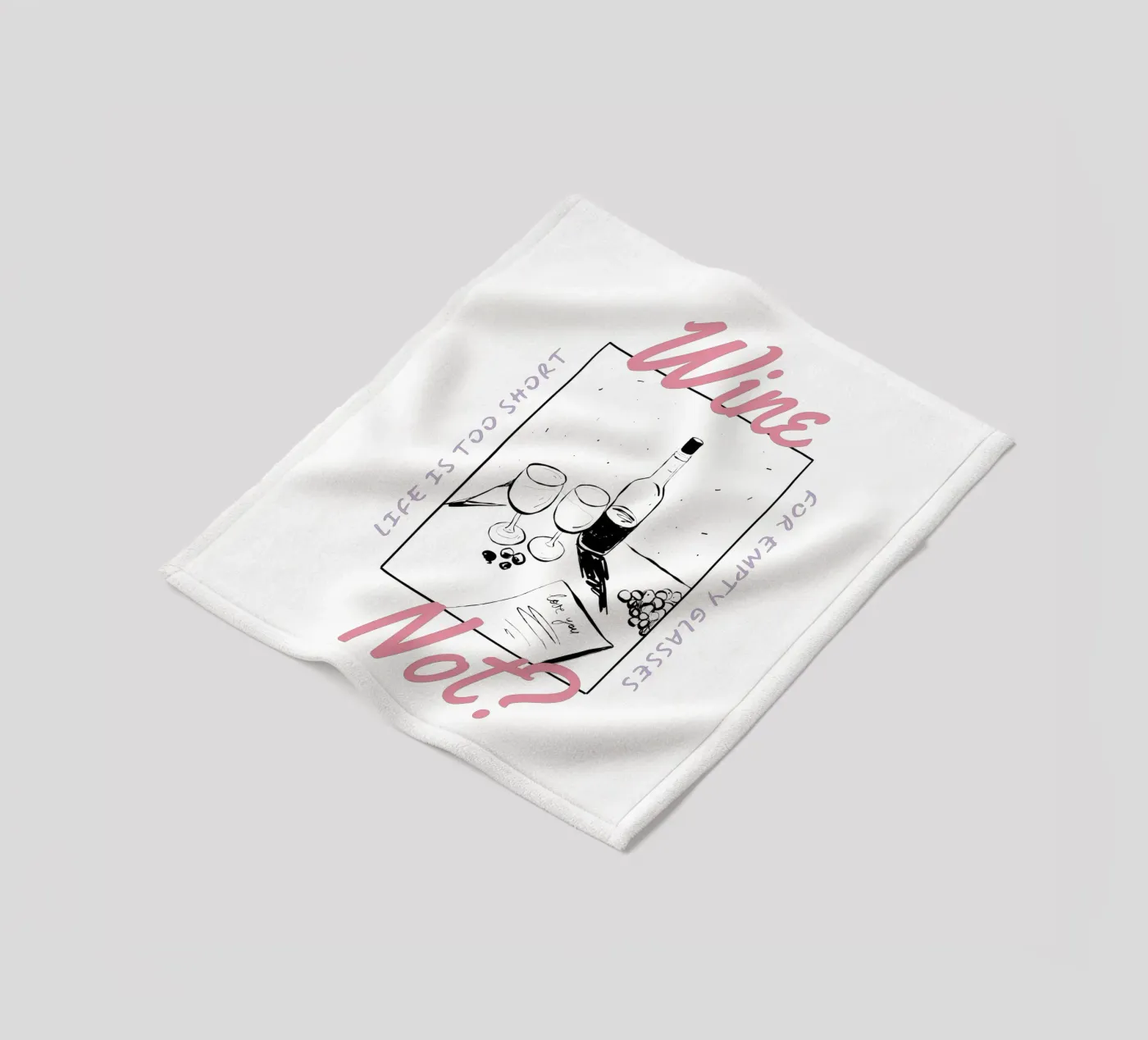WINE NOT? Fleecedecke von THE WINE CLUB