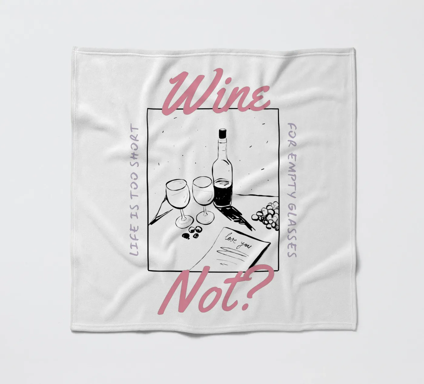 WINE NOT? Fleecedecke von THE WINE CLUB