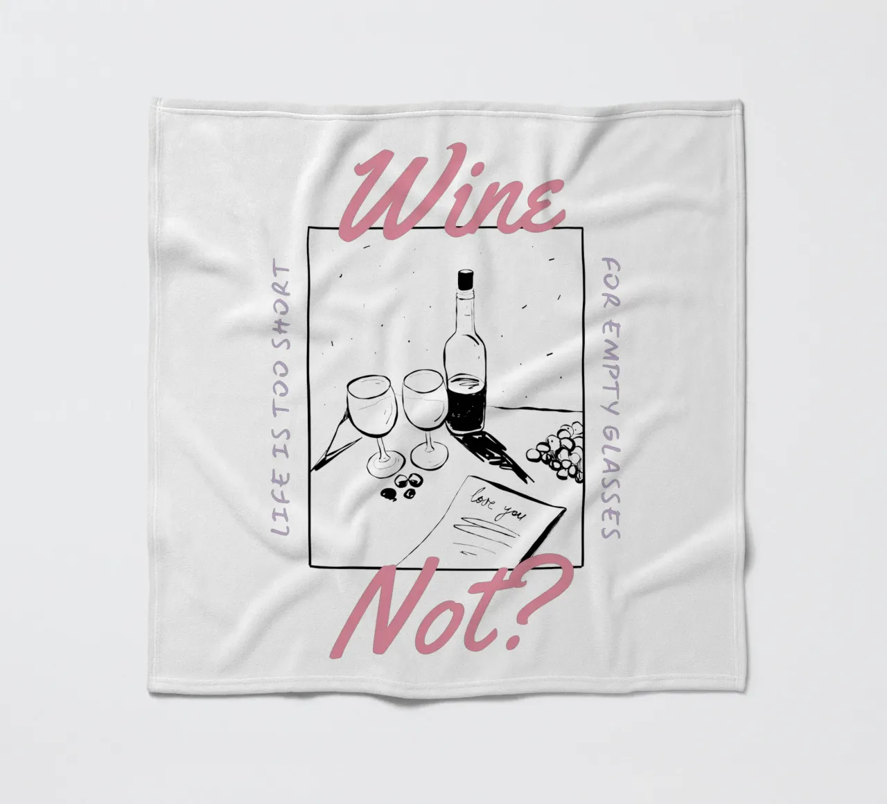 WINE NOT? coperta in pile da Einfach Uebel