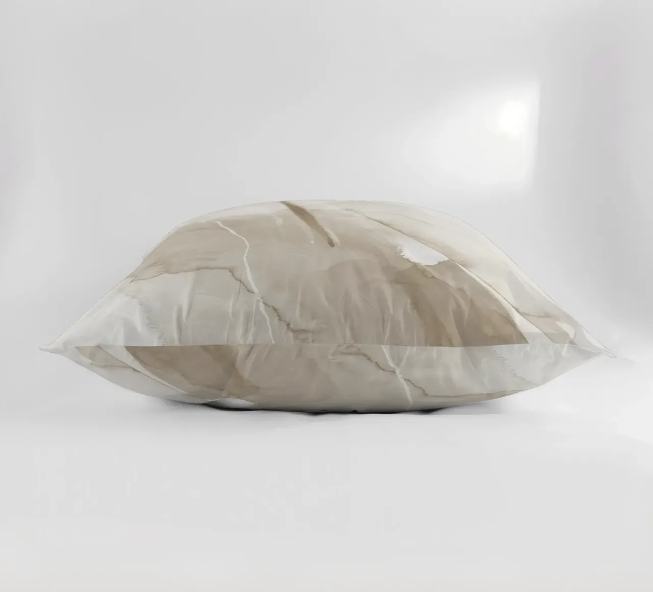 Pennellate di beige 1 cuscino da NouveauPrints