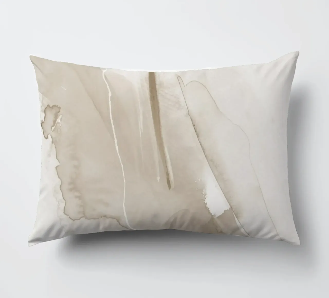 Brush strokes beige tones 1 kussen van NouveauPrints