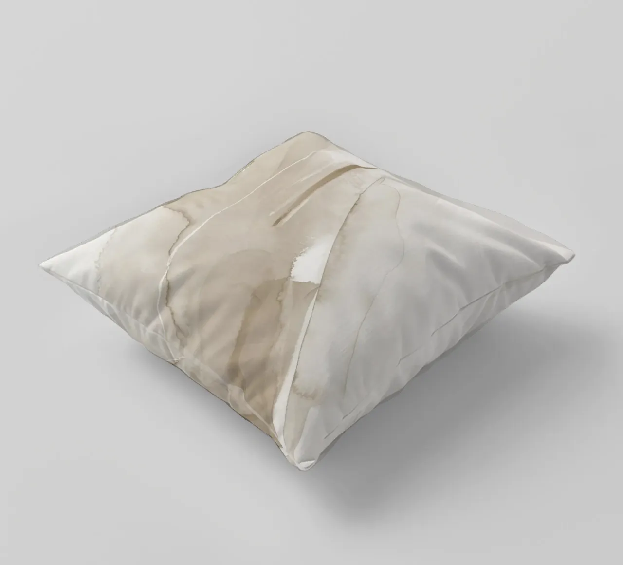 Brush strokes beige tones 1 kussen van NouveauPrints