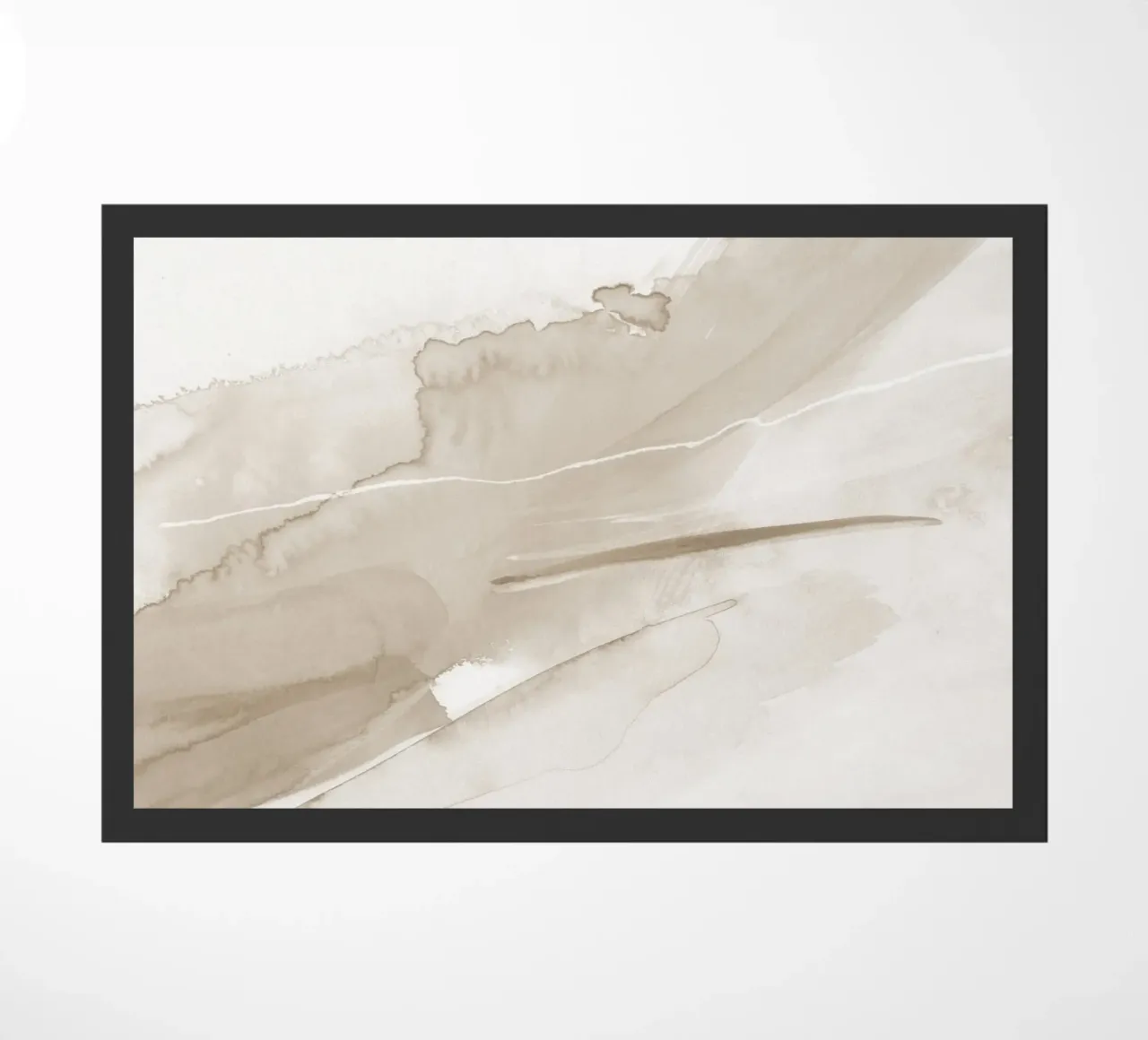 Pennellate di beige 1 zerbino da NouveauPrints