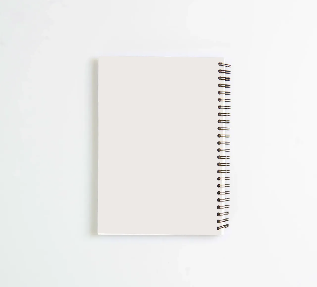 Coups de pinceau dans les tons beiges 1 carnet à spirale de NouveauPrints