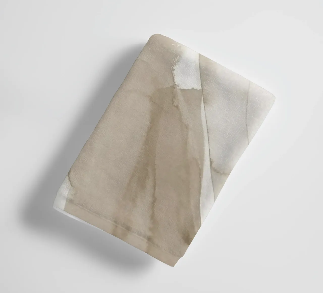 Pennellate di beige 1 asciugamano da bagno da NouveauPrints