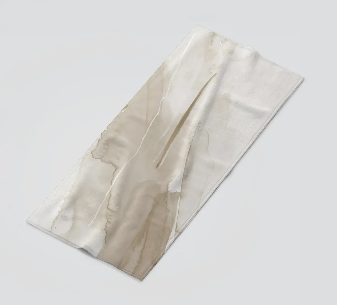 Pennellate di beige 1 telo mare da NouveauPrints
