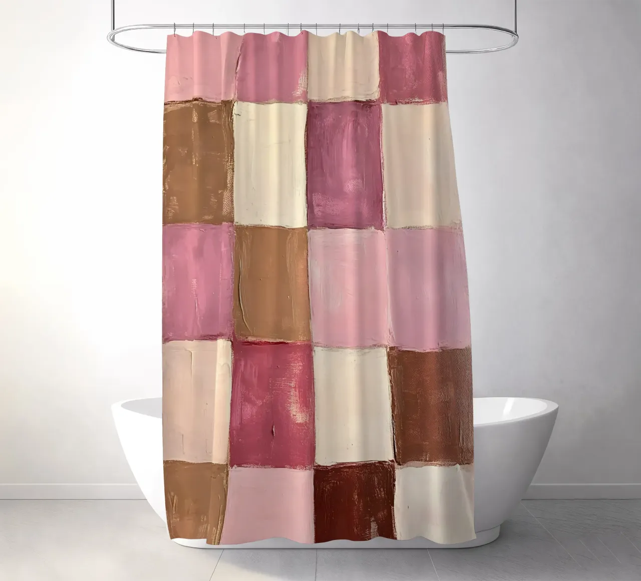 Pink Checks tenda da doccia da Gypsy Galleria