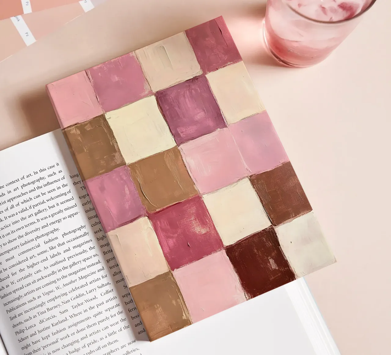 Pink Checks notebook by Gypsy Galleria