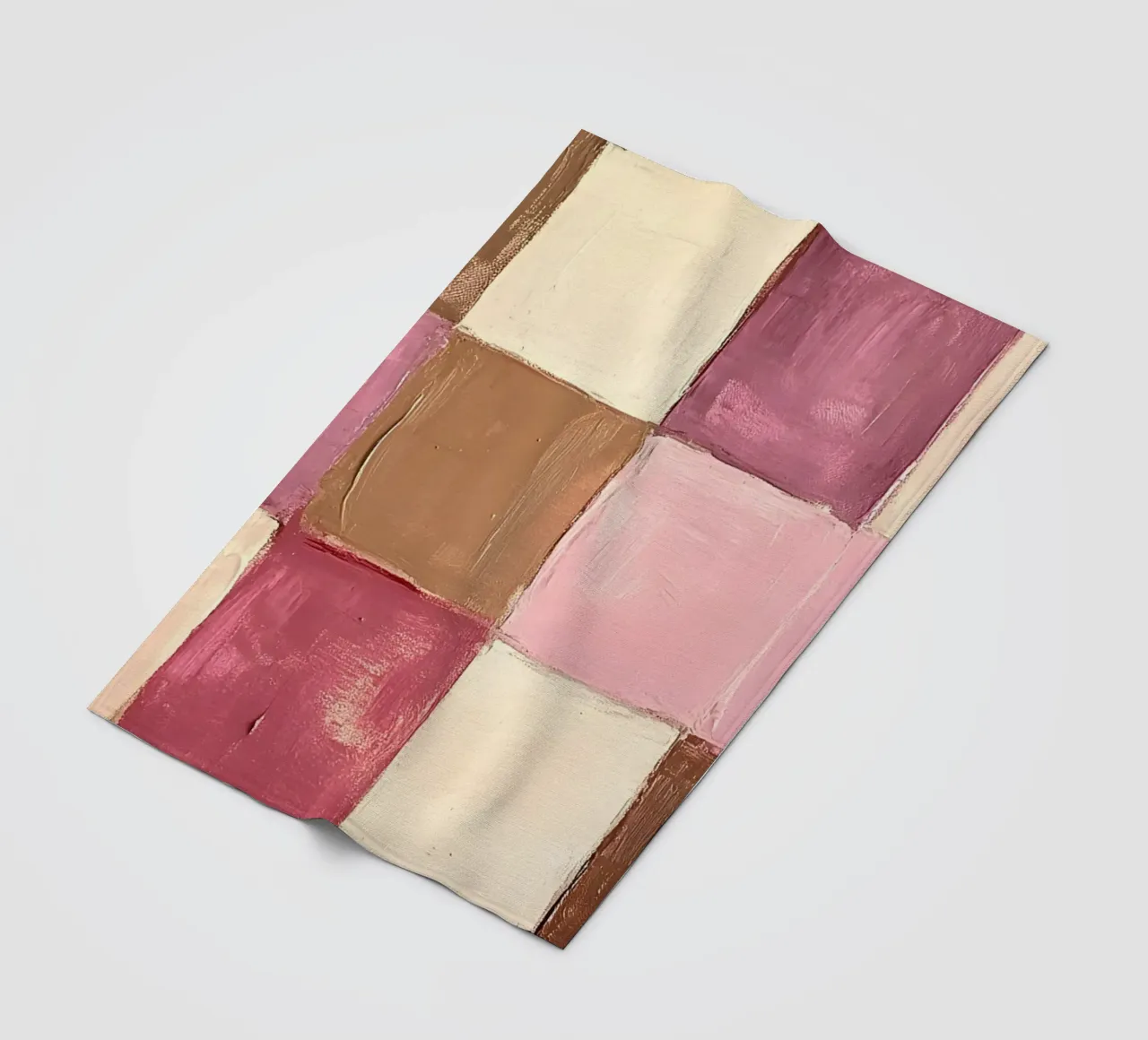 Pink Checks coperta in pile da Gypsy Galleria