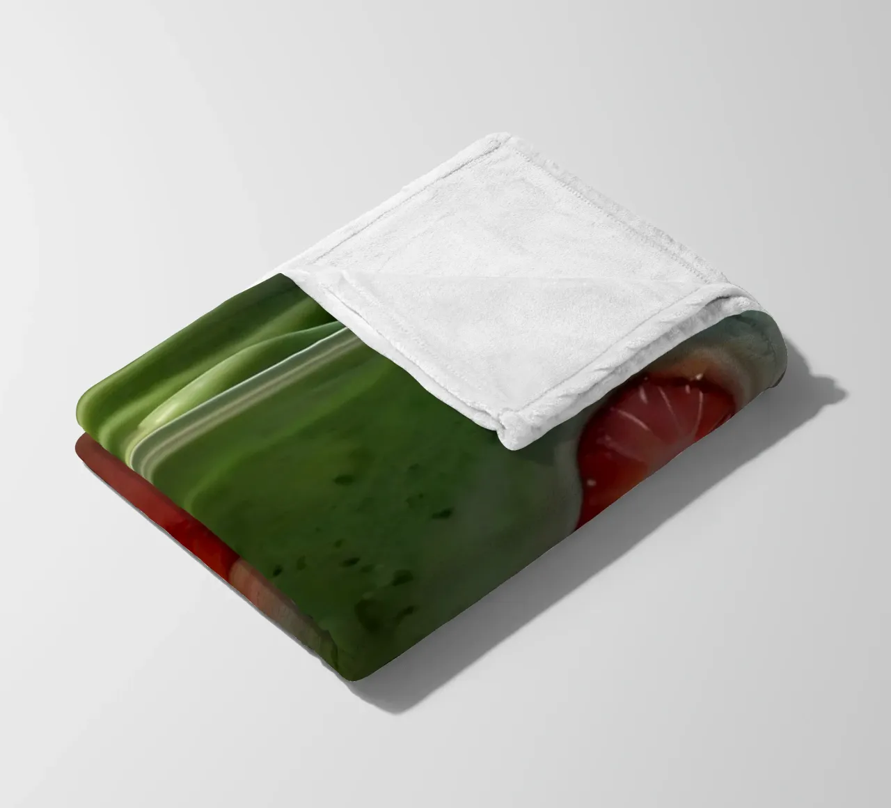 Rinfrescante dessert a strati verde e rosa con fragole coperta in pile da DesignDoodle