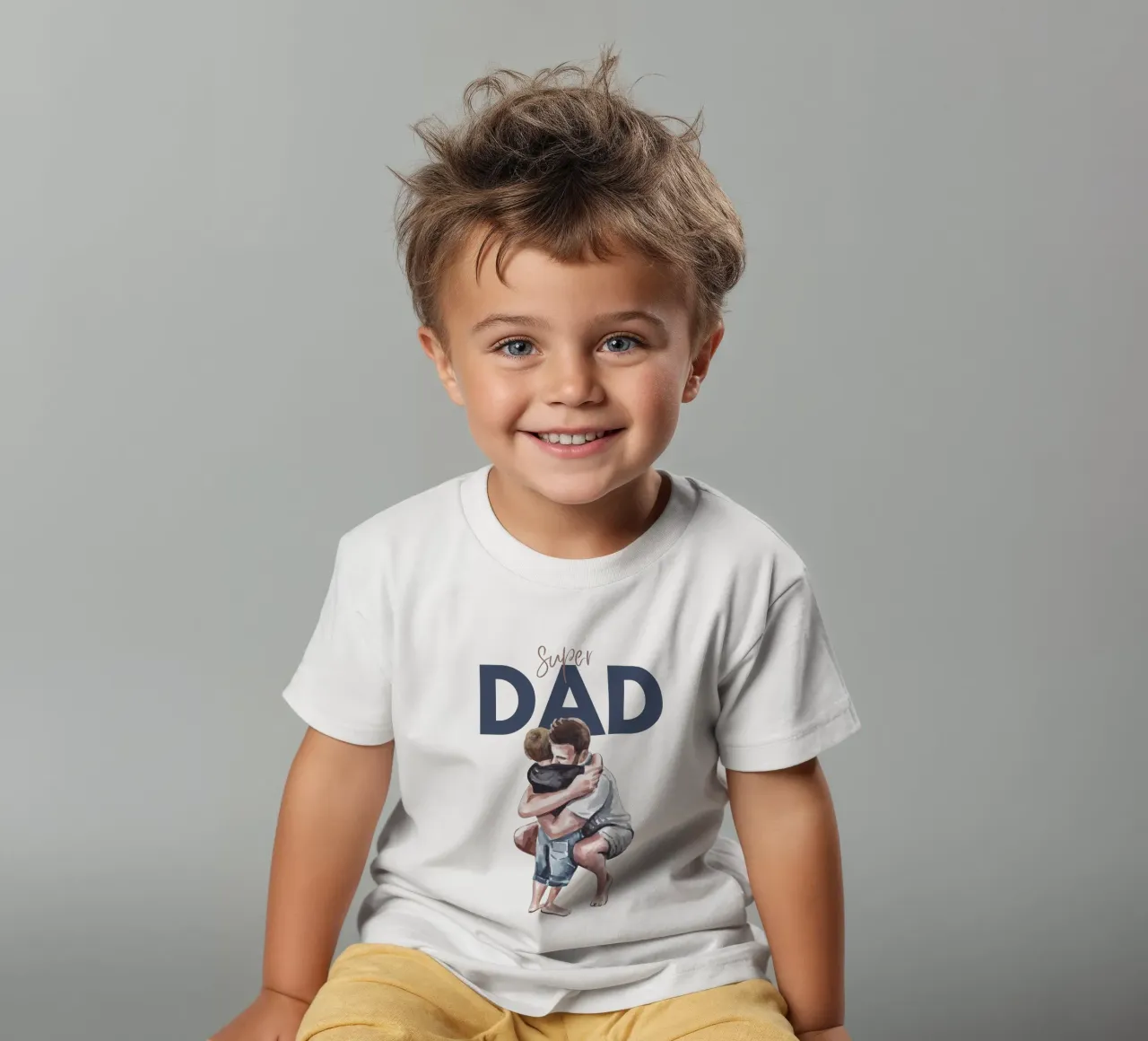 SUPER DAD kids t-shirt by Einfach Uebel